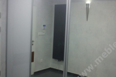 zabudowa szafy szkło + lustro